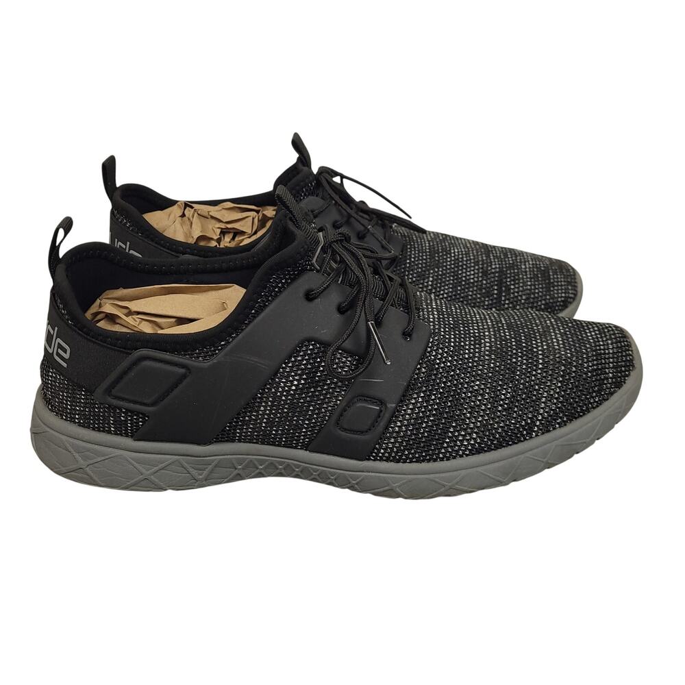 Hey Dude Axel Sox Mens 10 Carbon Black Slip On Sneakers Lightweight Minimalist - Picture 8 of 12